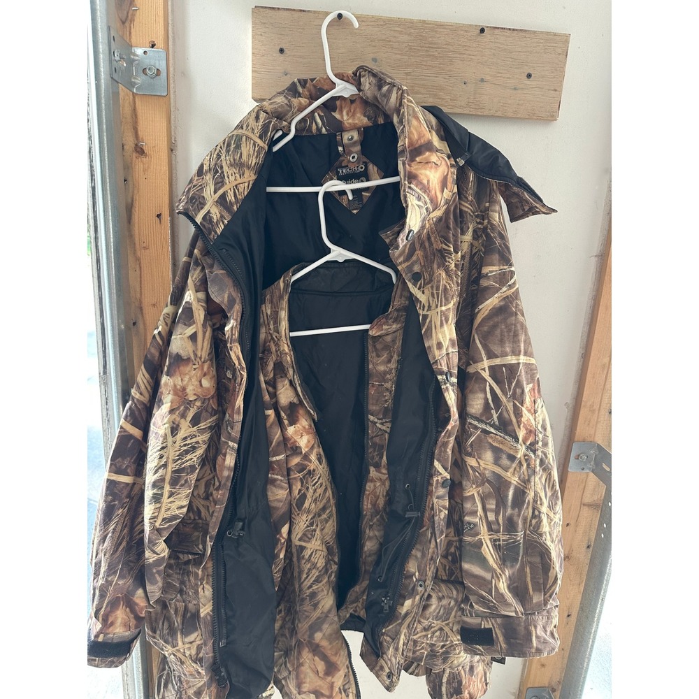 Guide Series TechH2O Camo Hunting Jacket 3-in-1 Waterproof Parka Mens 3XL